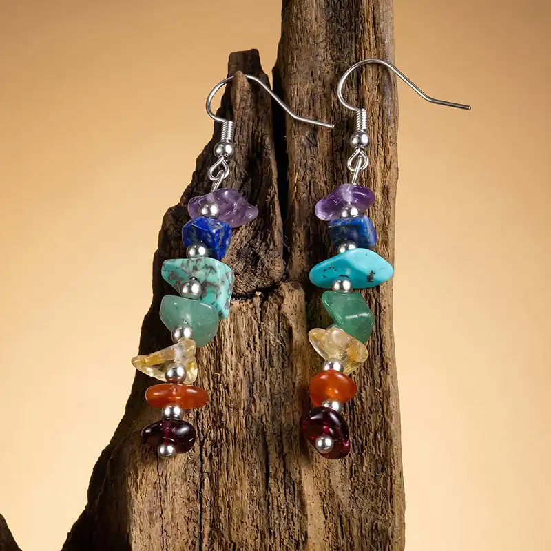 Seven Chakras Healing Energy Earrings — 1