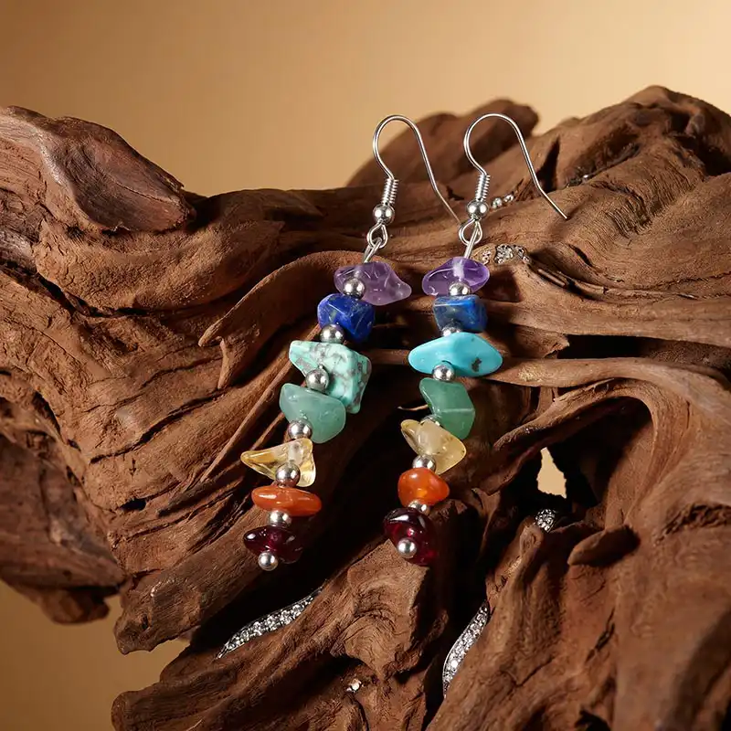 Seven Chakras Healing Energy Earrings — 2
